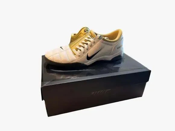 Nike Total 90 III SP White Metallic Gold HJ9351-101 Indoor Soccer Shoes - Picture 7 of 16